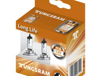 Set 2 Buc Bec Tungsram H4 Long Life 12V 60/55W P43T BL1427