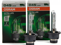 Set 2 Buc Bec Xenon Osram D4S Ultra Life Xenarc 42V 35W P32d-5 66440ULT