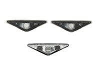 Set 2 buc lampa semnalizare aripa Ford Focus 09.1998-11.2004 MONDEO (B4Y/B5Y/BWY) 10.2000-03.2007 BestAutoVest partea Dreapta+Stanga, fumuriu, transparent, fara suport bec