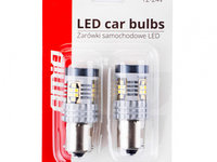 Set 2 Buc Led Amio BA15S P21W R10W R5W 24 SMD 1156 Canbus 3020 Alb 12/24V 02797