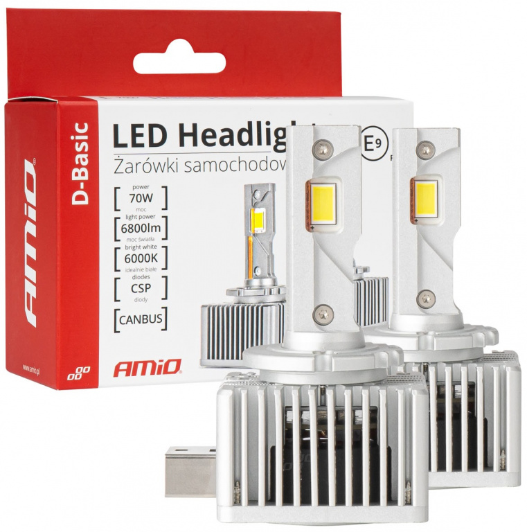 Set 2 Buc Led Amio D-Basic D1S / D1R 70W 6800Lm Ca