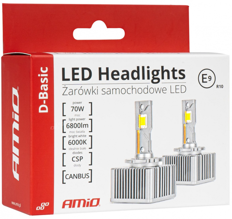 Set 2 Buc Led Amio D-Basic D1S / D1R 70W 6800Lm Ca