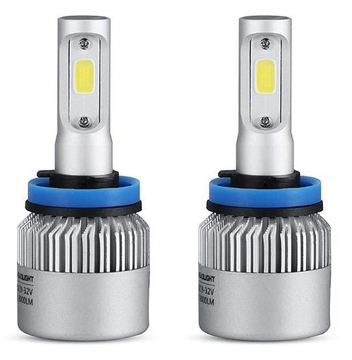 Set 2 Buc Led COB H11 12V / 24V 72W 8000Lm Canbus Alb Rece 6000K 232654