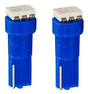 Set 2 Buc Led M-Tech T5 12V W2X4,6D Albastru LB053B