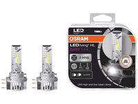 Set 2 Buc Led Osram LED H15 12V 3.8 W/16.5 W PGJ23T-1 6000K LEDriving HL 64176DWESY-HCB