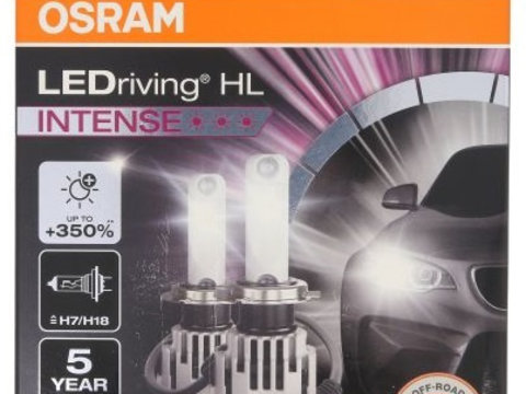 LED BULB SET H7/H18 OSRAM LEDriving HL INTENSE 64210DWINT-2HFB 12V PX26d HCB