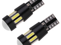 Set 2 Buc Led T10 10 SMD Lupa Canbus LED 016-C