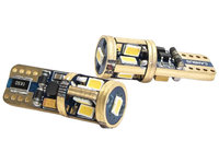 Set 2 Buc Led T10 9 SMD Gold Samsung Canbus LED 004