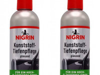 Set 2 Buc Nigrin Solutie Curatat Plastic 300ML 74016