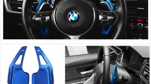 Set 2 Buc Padele Volan Compatibil Bmw Seria 4 F32 2014-2016 8047 Albastru