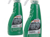 Set 2 Buc Sonax Car Breeze Smoke Ex Solutie Universala Pentru Neutralizarea Mirosurilor Neplacute 500ML 292241