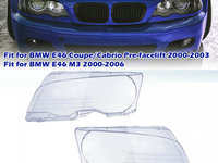 Set 2 Buc Sticla Far Dreapta + Stanga Am Bmw Seria 3 E46 1998-2003 Coupe / Cabrio Non Facelift HB010