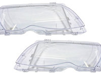 Set 2 Buc Sticla Far Dreapta + Stanga Am Bmw Seria 3 E46 2001-2005 Facelift HB011