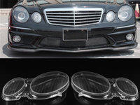 Set 2 Buc Sticla Far Dreapta + Stanga Am Mercedes-Benz E-Class W211 2002-2009 HW011