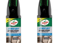 Set 2 Buc Turtle Wax Spray Curatat Tapiterie Cu Perie Power Out Upholstery 400ML TW FG52736
