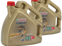 Set 2 Buc Ulei Motor Castrol Power 1 Racing 10W-50 4T 4L 15048E