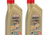 Set 2 Buc Ulei Motor Castrol Power 1 Racing 10W-50 4T 1L 14E94F