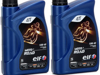 Set 2 Buc Ulei Motor Elf Moto 4 Road 10W-40 1L