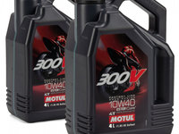 Set 2 Buc Ulei Motor Motul 300V Factory Line 4T 10W-40 4L 104121