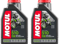 Set 2 Buc Ulei Motor Motul 510 2T Technosynthese 1L 104028