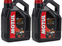 Set 2 Buc Ulei Motor Motul 7100 4T 100% Syntetic 10W-40 4L 104092