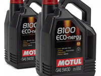 Set 2 Buc Ulei Motor Motul 8100 Eco-Nergy 5W-30 5L 102898