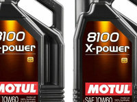 Set 2 Buc Ulei motor Motul 8100 X-Power 10W-60 5L SAN7483