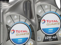 Set 2 Buc Ulei Motor Total Quartz 7000 Energy 10W-40 5L SAN7204