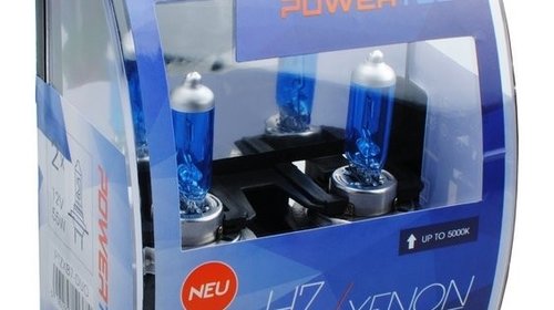 Set 2 bucati bec Powertec Xenon Blue H7 - bec