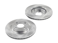 Set 2 bucati - Discuri frana fata Dacia Logan 2004-2012, ventilat 259 x 20,6 si Renault 19, Megane 1, Clio , Kangoo , Twingo 2,