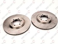 Set 2 discuri frana fata Delphi pt hyundai terracan dupa an 2003-