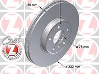 Set 2 discuri frana fata zimmermann r322mm pt bmw x3 e83, x5 e53