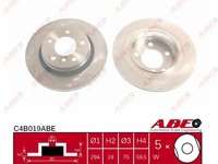 Set 2 discuri frana spate venitlate r294mm pt bmw 3 e46