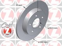 Set 2 discuri frana spate Zimmermann ford c-max, focus 2