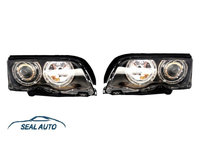 Set 2 faruri Angel Eyes compatibil cu BMW Seria 3 E46 (1998-2001) Black Edition