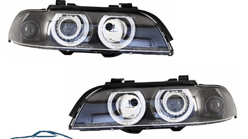 Set 2 faruri Angel Eyes compatibil cu BMW Ser