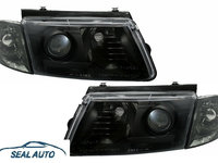 Set 2 faruri compatibil cu VW Passat 3B (10.1996-10.2000) Negre