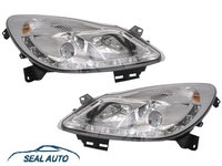 Set 2 faruri D-LITE compatibil cu OPEL Corsa D 06+, DRL Crom