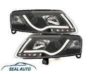 Set 2 faruri D-LITE EVO compatibil cu Audi A6 4F, 04-07, Negru - SWA13SLGXB