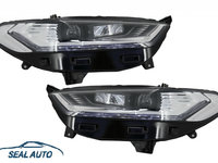 Set 2 faruri LED DRL compatibil cu FORD Mondeo MK5 (2013-2016) Semnalizare Secventiala Crom