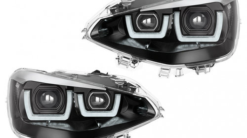 SET 2 FARURI LED PENTRU BMW 1 (F20.F21) (2011-2014) CROM LEDriving HALOGEN LEDHL103-CM OSRAM IS-12728