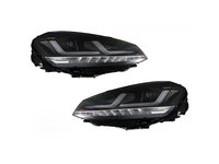 SET 2 FARURI LED PENTRU VW GOLF VII (2012-2016) NEGRU LEDriving XENON / POZITIE HALOGEN LEDHL104-BK OSRAM