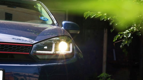 Set 2 faruri Osram LED compatibil cu VW Golf 6 VI (2008-2012) GTI Rosu LEDriving Semnal Dinamic