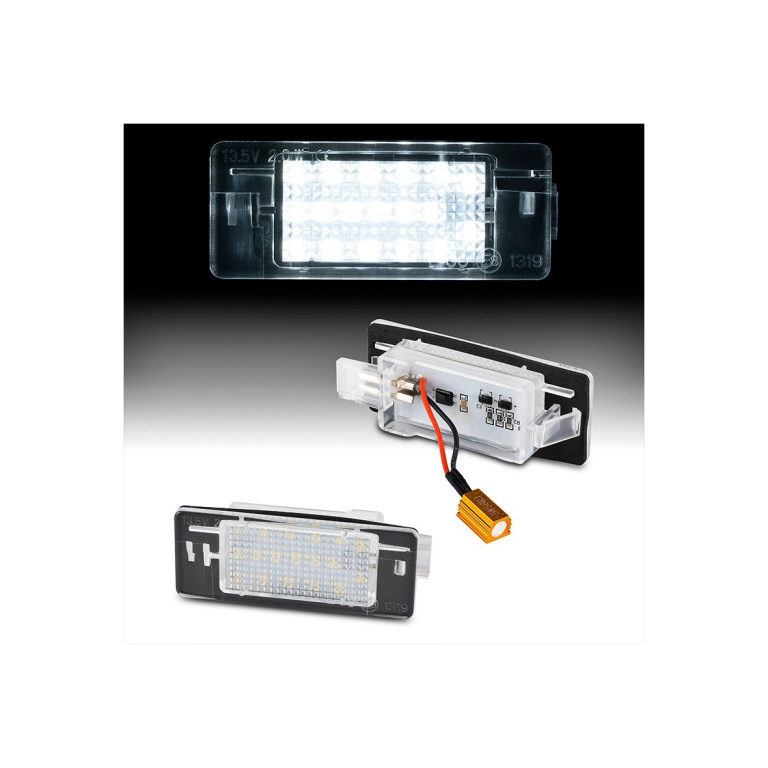 Set 2 lampi LED numar compatibil Opel Co