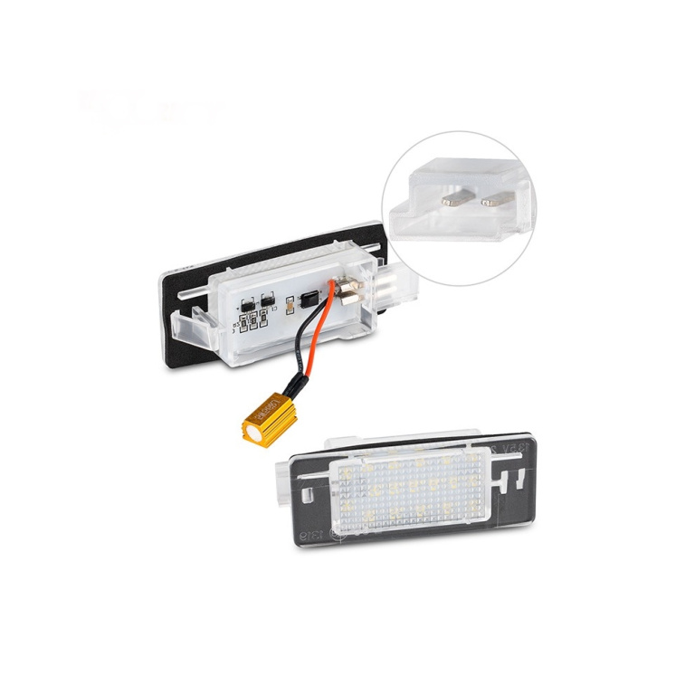 Set 2 lampi LED numar compatibil Opel Co
