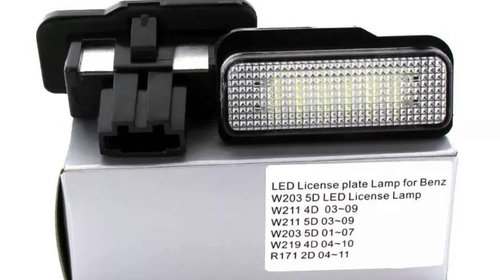 Set 2 lampi LED numar dedicate Mercedes W203/