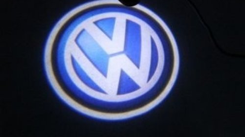 Set 2 Lampi Led Proiector Cu Logo Pentru Portiere VW Golf IV 1997-2003