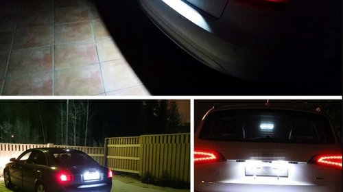 SET 2 Lampi numar LED Audi A1, A4, A5, A6, S6, A7, S7, Q5, TT