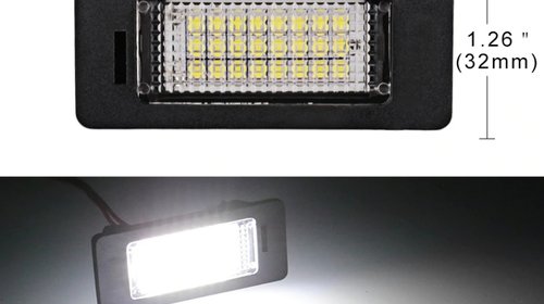 SET 2 Lampi numar LED Audi A1, A4, A5, A6, S6, A7, S7, Q5, TT