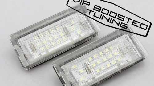 Set 2 lampi numar led canbus dedicate BMW E46